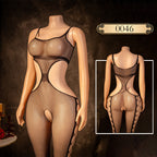 Lace Bodysuit Lingerie Set with Stockings - One Piece Sleepwear