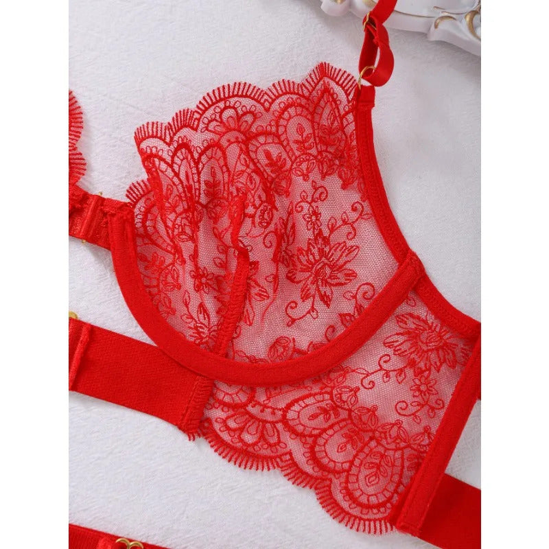 Lolita Dreams Sheer Lace Set - Romantic Bra and Panty
