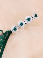 Blooming Chrysanthemum Set - 2 Piece Floral Lingerie