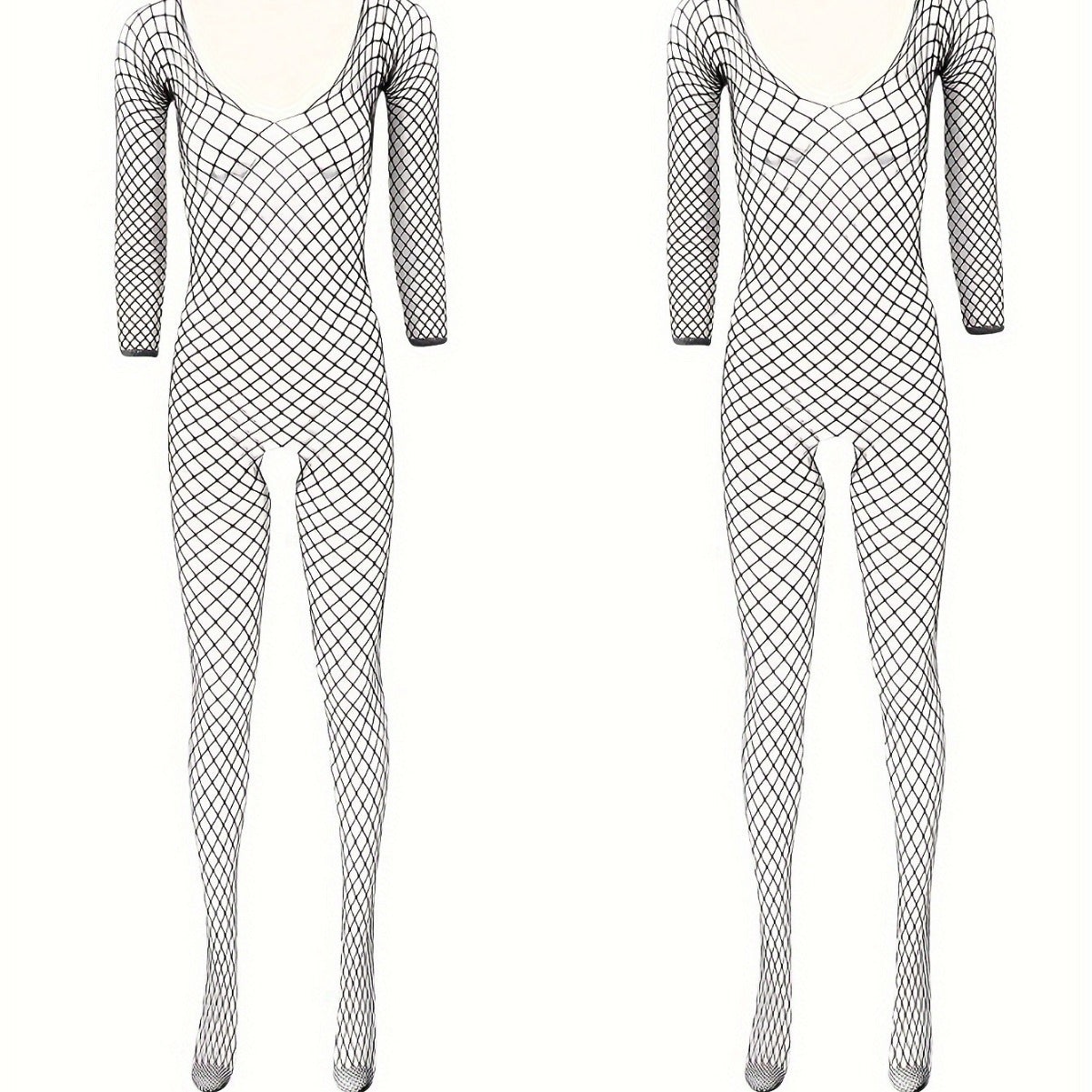One Piece Fishnet Stockings - Bodysuit Sleepwear Set