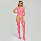 One-Piece Mesh Stockings Pajamas - Comfortable Sleepwear