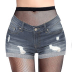 Fishnet Lingerie Set - Mesh Top with Shorts