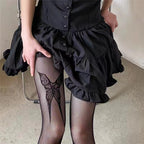 Anti-Snag Lace Pantyhose - Korean Style Hosiery