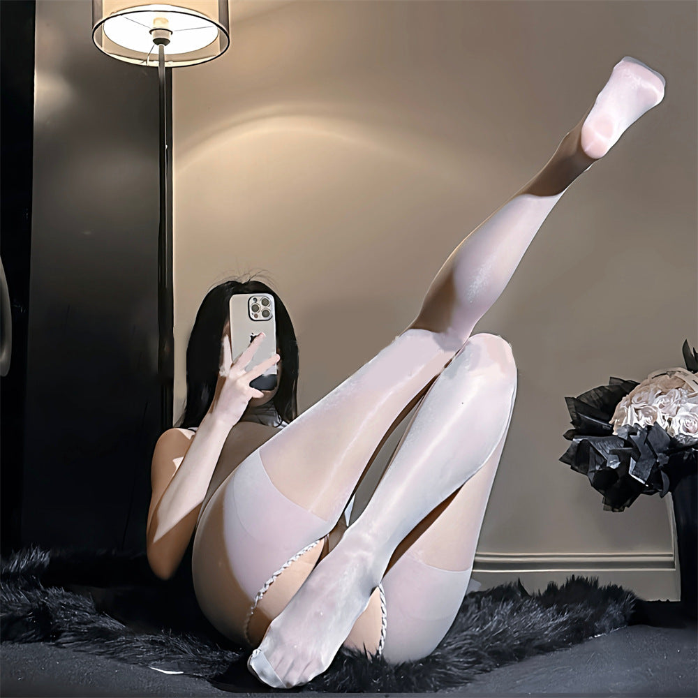 Ultra-Thin Footed Tights - Sheer Leggings