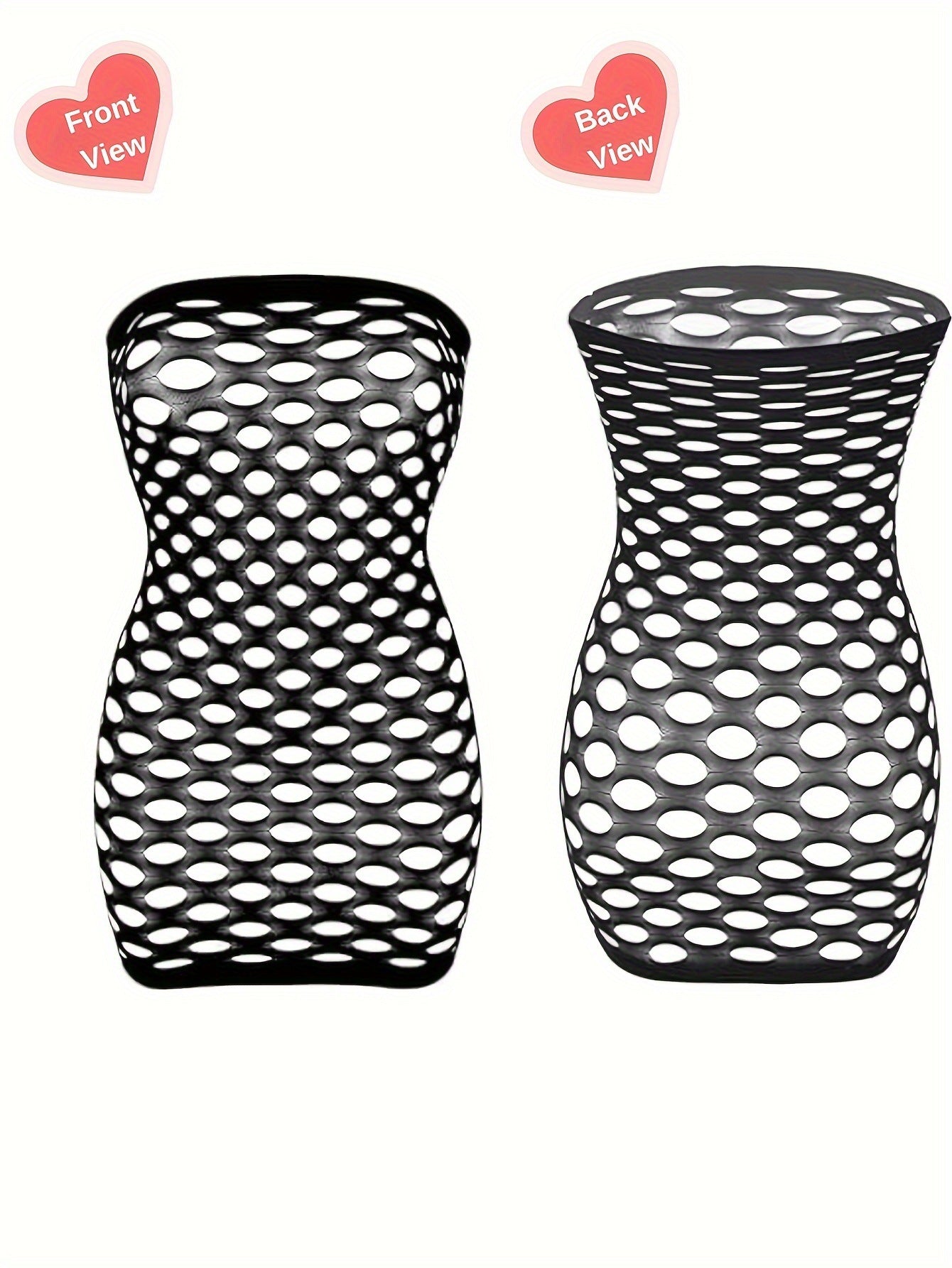 Plus Size Mesh Dress - Bodycon Nightwear