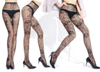 Fishnet Jacquard Pantyhose Set - Sleepwear Combo