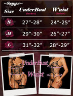 Corset Elegance Lace Teddy - 3 Piece Garter Belt Set