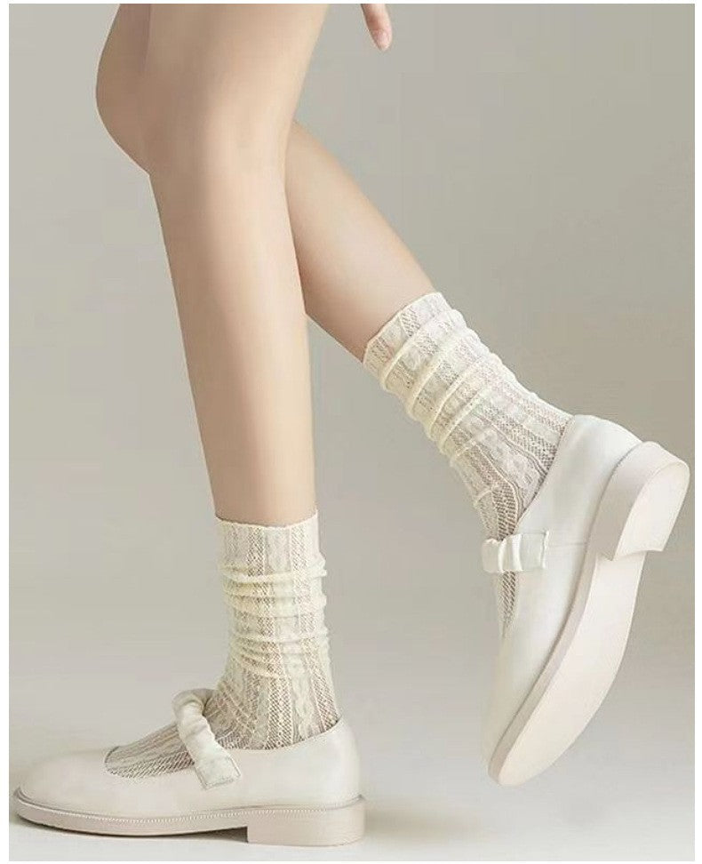 Lace Calf Stockings - Japanese Style Design