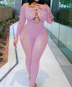 Leopard Print Jacquard Bodysuit - Animal Print Set