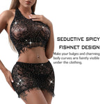 Fishnet Bodysuit Lingerie Set - Mesh Teddy Babydoll