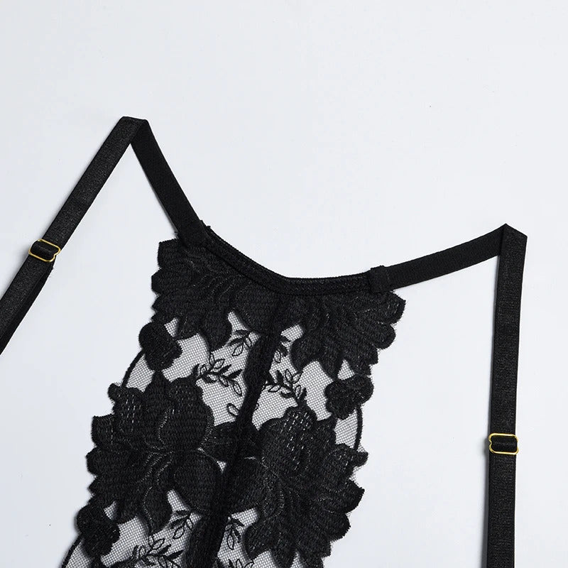 Garden of Eden Floral Lace Set - 2 Piece Embroidery Collection