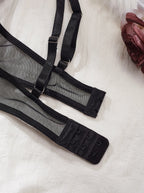 Butterfly Glamour Mesh Lingerie - Sequin Bra and Brief Set