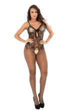 Fishnet Bodysuit - Halter Strap Lingerie