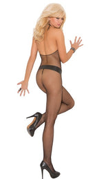 Lace Fishnet Bodysuit - One Piece Sleepwear
