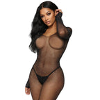 Rhinestone Mesh Bodysuit - Fishnet Lingerie