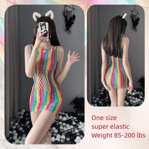 Velvet Dreams Lace Babydoll - Garter Belt Nightwear Set