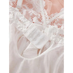 Curves Celebration Lace Nightgown - Plus Size Suspender Set
