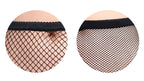 Fishnet Pantyhose - Distressed Denim Style