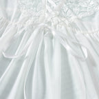 Crystal Desire Lace Garter Set - Sheer Bra & Panty Collection