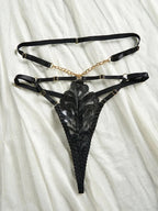 Chains of Desire 4-Piece Lingerie - Corset and Chain Set