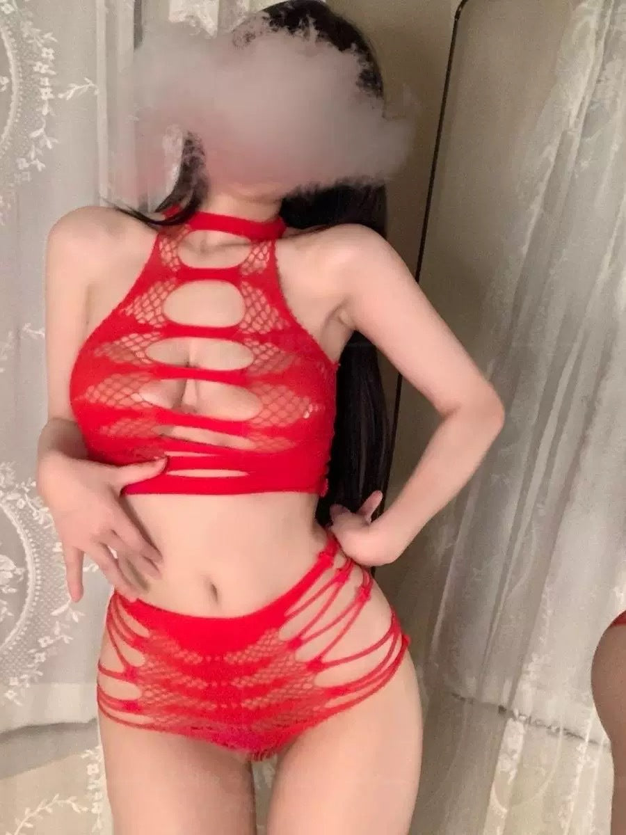 Striped Two Piece Lingerie Set - Bralette and Panty