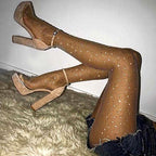 Rhinestone Fishnet Stockings - Sparkle Hosiery
