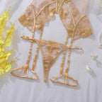 Ethereal Dreams Sheer Tulle Set - Delicate Lace Ensemble