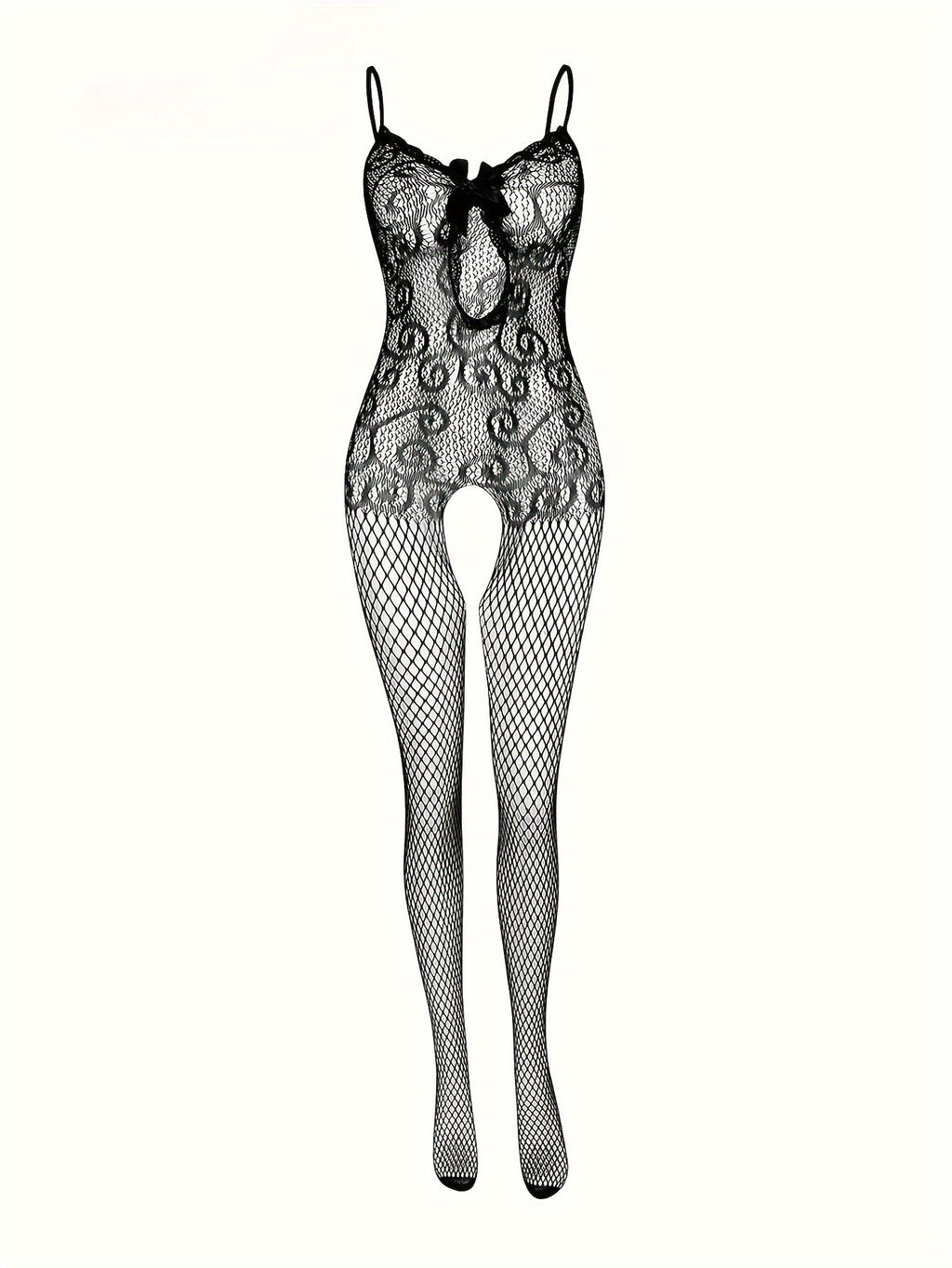 Mesh Bodysuit Set - Complete Outfit with Accessories