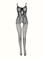 Mesh Bodysuit Set - Complete Outfit with Accessories