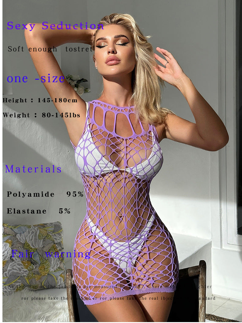 Summer Breeze Fishnet Beach Dress - Mesh Cover Up