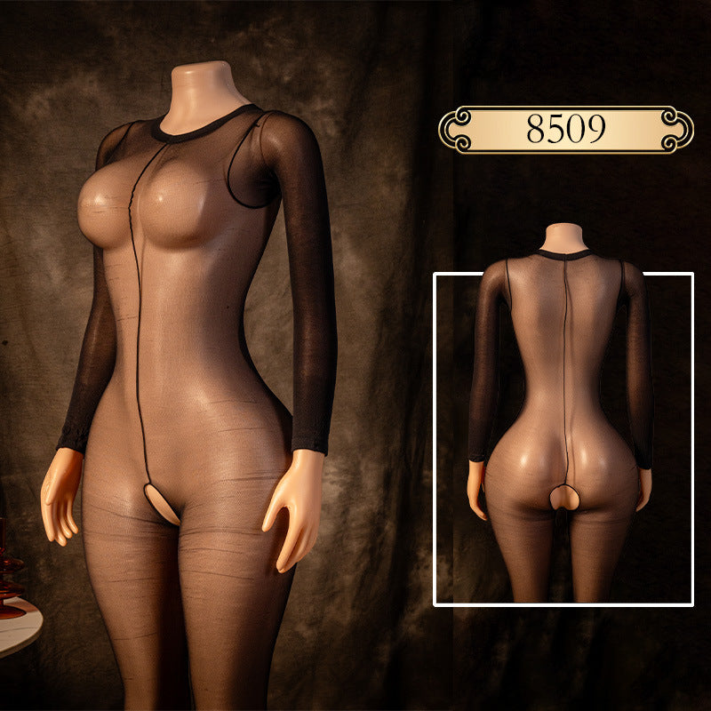 Christmas Mesh Nightdress Set - Holiday Sleepwear