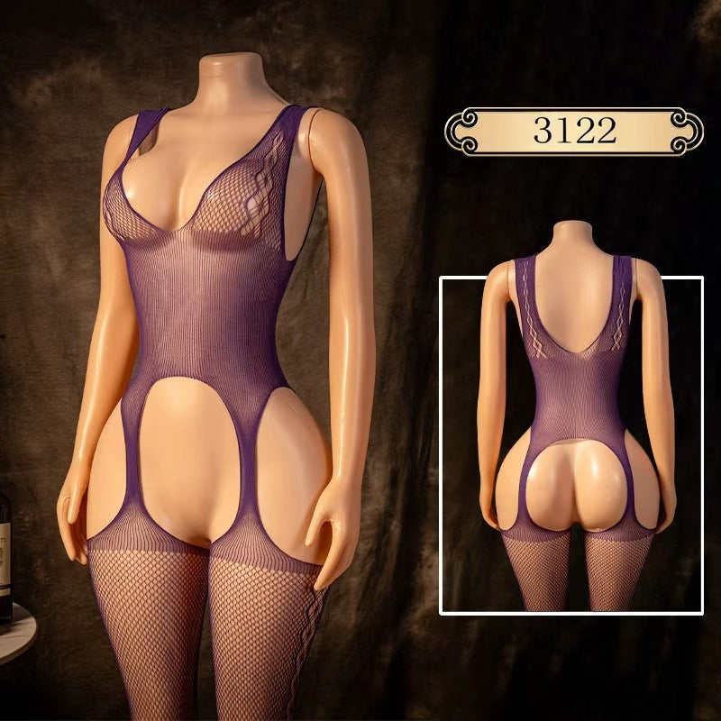 Christmas Mesh Nightdress Set - Holiday Sleepwear