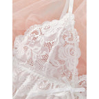 Curves Celebration Lace Nightgown - Plus Size Suspender Set