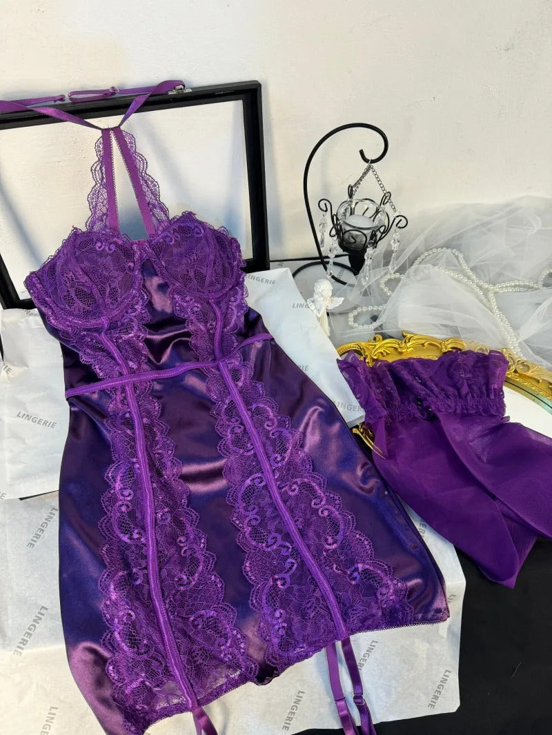 Dual Purpose Elegance Set - Lingerie and Sleepwear