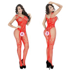 Plus Size Camisole Bodysuit with Stockings Set