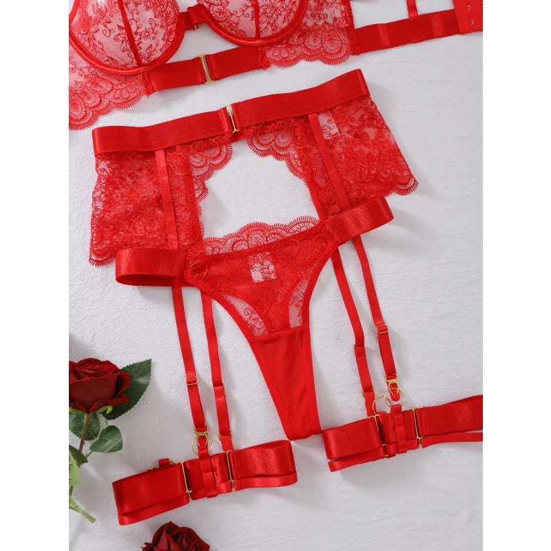 Lolita Dreams Sheer Lace Set - Romantic Bra and Panty