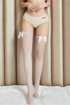 Thigh High Stockings - Over Knee Hosiery with Bow
