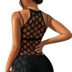 Halter Mesh Bodycon Dress - Nightclub Style