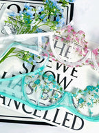 Parisian Nights Embroidered Lace Bralette - French Mesh Set