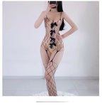 Mesh Bodysuit Set - Complete Outfit with Accessories
