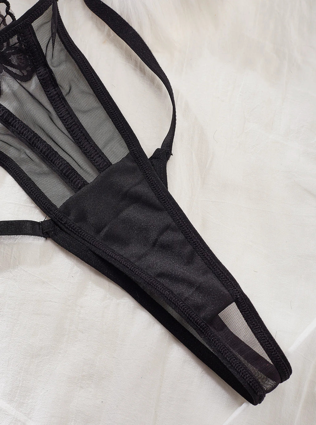 Butterfly Glamour Mesh Lingerie - Sequin Bra and Brief Set