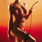 Sweetheart Embroidery Set - 4 Piece Waist Shaping Lingerie