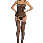 Plus Size Mesh Bodysuit Set - Full Body Design