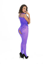 Full Coverage Fishnet Bodystocking - One Piece Plus Size Hosiery