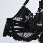 Garden of Eden Floral Lace Set - 2 Piece Embroidery Collection