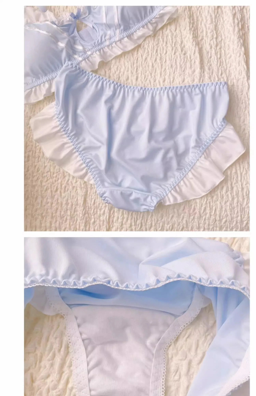 Sweet Bunny Dreams Kawaii Bralette - Wire-Free Comfort Set