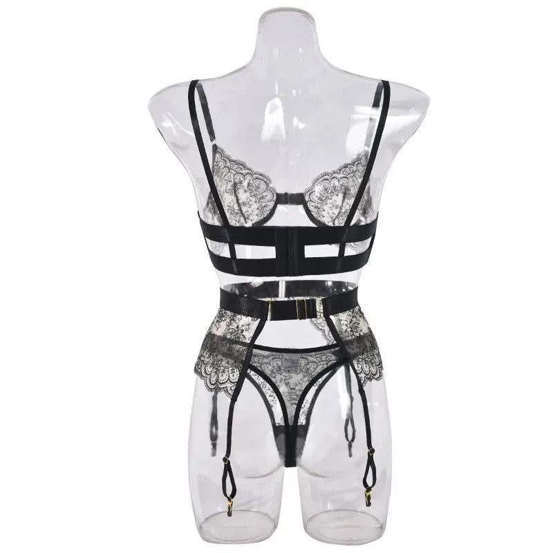 Lolita Dreams Sheer Lace Set - Romantic Bra and Panty