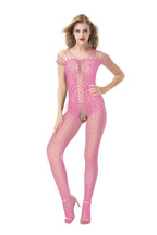 Full Coverage Fishnet Bodystocking - One Piece Plus Size Hosiery