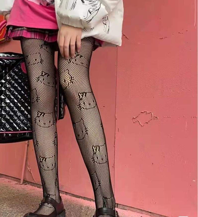 Anti-Snag Lace Pantyhose - Korean Style Hosiery