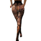Jacquard Fishnet Pantyhose - Sheer Patterned Stockings